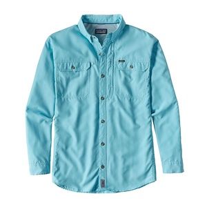 Patagonia Large Long-Sleeved Sol Patrol® II Shirt - Cuban Blue